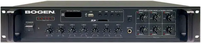 Main image of 6 Zone Music and Paging System