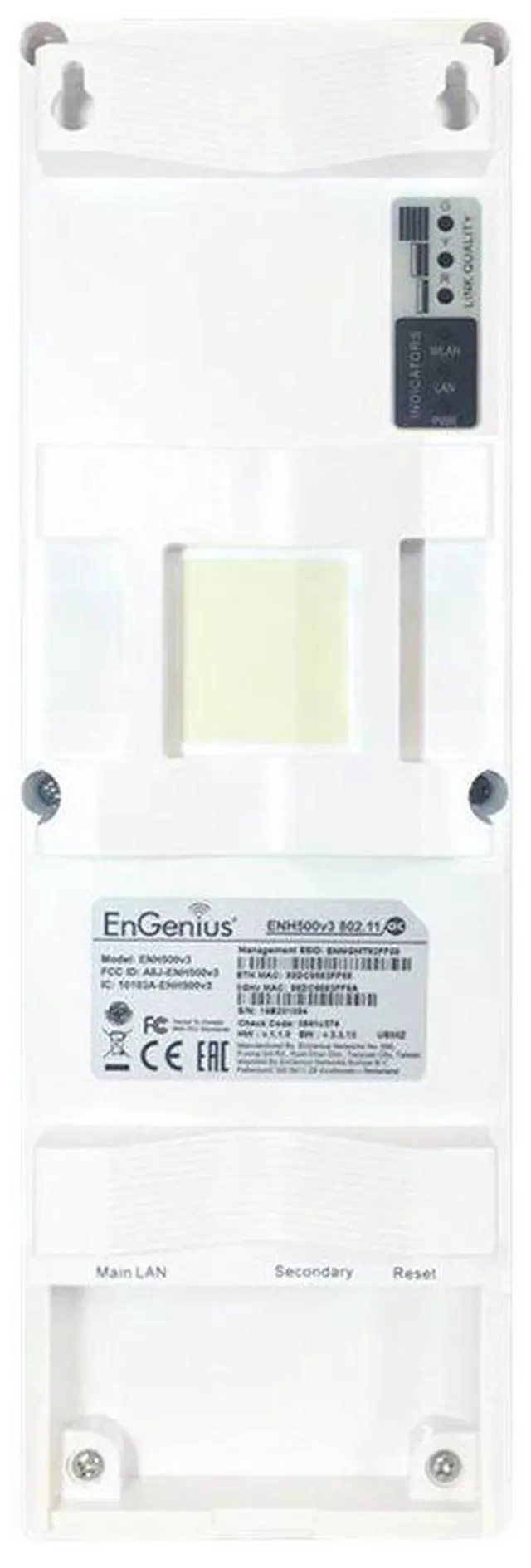 Alt view image 10 of 14 - EnGenius Technologies ENH500v3 Wi-Fi 5 Wave 2 Outdoor AC867 5GHz Plug-n-Play Wireless CPE/Client Bridge, PTP/PTMP, IP55, 27dBm with 16 dBi High-Gain Antenna, Long Range up to 5 Miles [2-Pack]
