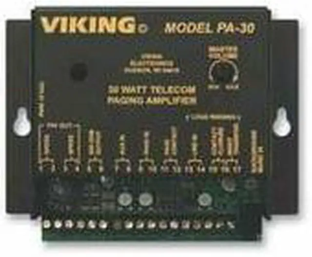 Alt view image 2 of 3 - Viking Electronics Viking 30 Watt Telecom Paging Amp