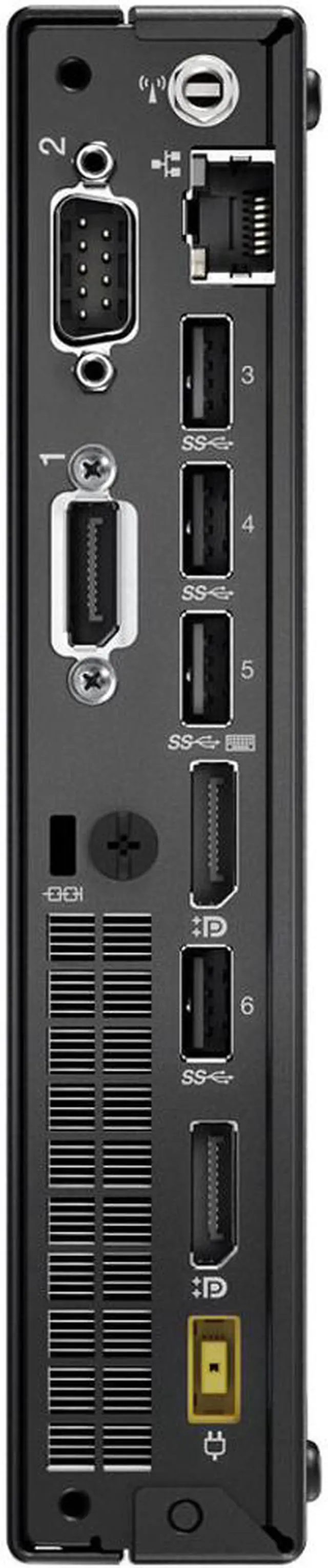Alt view image 4 of 12 - Lenovo Desktop Computer ThinkCentre M710q (10MR0047US) Intel Core i5-6500T 8GB DDR4 256GB SSD Intel HD Graphics 530 Windows 7 Professional 64-Bit (Downgrade From Windows 10 Pro)