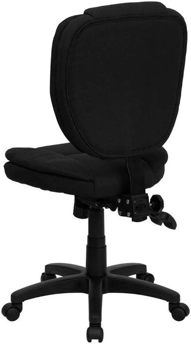 Alt view image 3 of 10 - Flash Furniture GO-901-BN-GG High Back Brown Leather Executive Office Chair with Padded Loop Arms