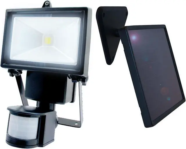 Alt view image 2 of 2 - 180° Black Outdoor Solar Motion Sensing Security Light with Advance LED Technology