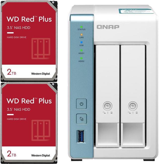 QNAP 4 Bay Home NAS with 12TB Storage Capacity, Preconfigured RAID 5  Seagate IronWolf Drives Bundle,with Two 1GbE Ports (TS-431K-44R-US)