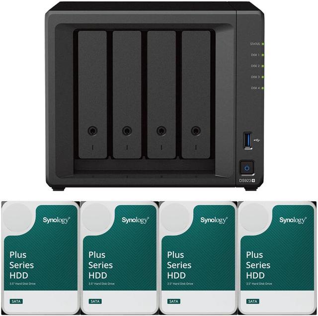 Synology DS923+ Dual-Core 4-Bay NAS with 4GB RAM and 24TB (4 x 6TB