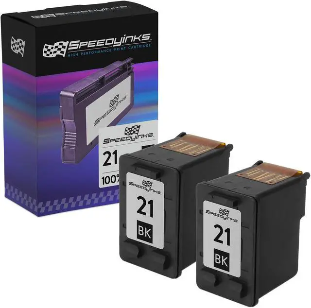 Main image of Speedy Inks Compatible  Ink Cartridge Replacement for HP 21 C9351AN (Black, 2-Pack)