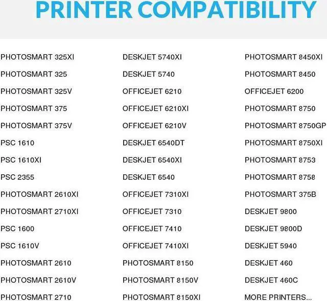 Alt view image 5 of 6 - SPEEDYINKS Ink Cartridge Replacements for HP 97 (TriColor, 4-pack) compatible with OfficeJet, DesignJet, Photo Smart and DeskJet