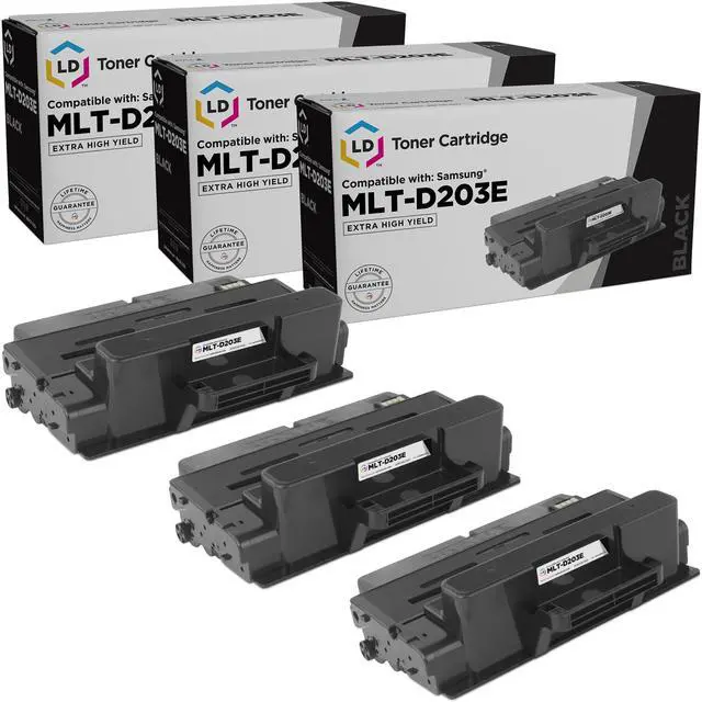 Main image of LD Products Compatible Toner Cartridge Replacement for Samsung MLT-D203E Extra High Yield (Black, 3-Pack)