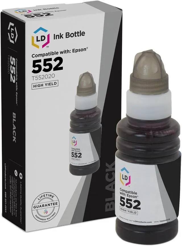 Main image of LD Products Compatible Ink Bottle Replacement for 552 T552 T552020-S High Yield (Single Black)