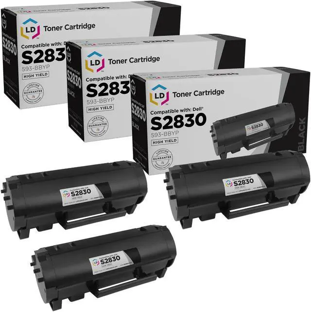 Main image of LD Products Toner Cartridge Compatible with Replacement for Dell S2830dn 593-BBYP High Yield (Black, 3-Multipack) Compatible with the following Dell Printer S2830dn