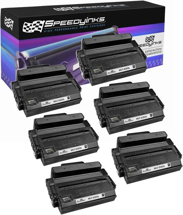 Main image of Speedy Inks Compatible Toner Cartridge Replacement for Samsung MLT-D203L (Black, 6 Cartridge Pack) Compatible with Samsung SL-M3820DW, Samsung SL-M3870FW, Samsung SL-M4020ND, Samsung SL-M4070FR