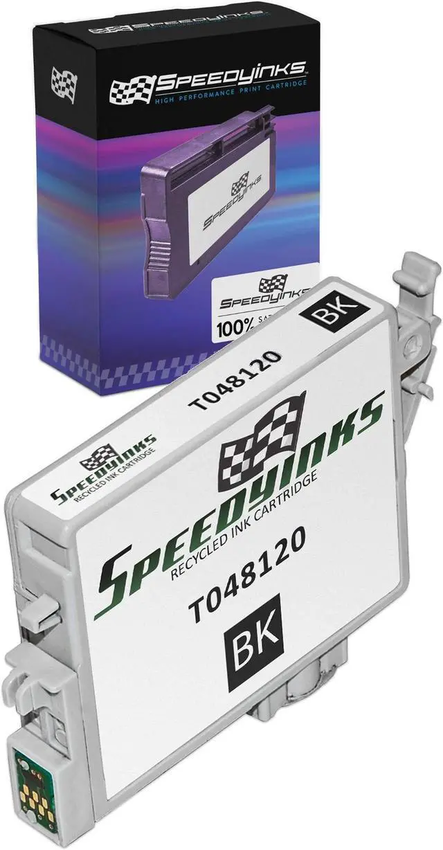 Main image of SPEEDYINKS Remanufactured Ink Cartridge Replacement for Epson 48 (Single Black) Compatible with Epson Stylus Photo R200 Epson Stylus Photo R300 Epson Stylus