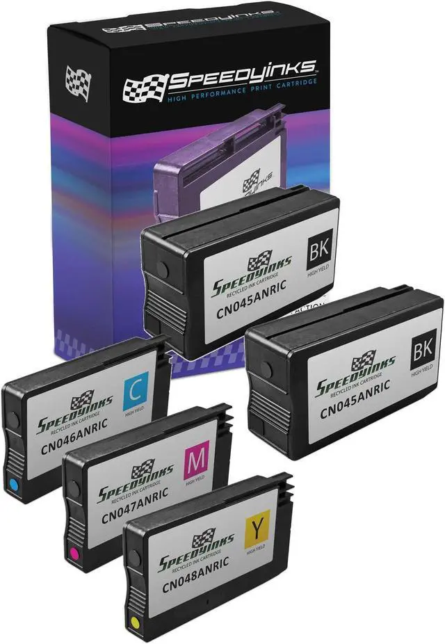 Main image of SPEEDYINKS Remanufactured Ink Cartridge Replacement for HP 950 and 951 (2 Black, 1 Cyan, 1 Magenta, 1 Yellow, 5-Pack) HP950 HP951 / HP 950 HP 950 / HP-950 HP-951 / HP950XL HP951XL
