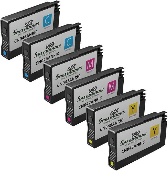 Main image of SPEEDYINKS Remanufactured Ink Cartridge Replacement HP 951 XL High Yield (2 Cyan, 2 Yellow, 2 Magenta, 6-Pack) For use in and works with HP OfficeJet Pro 251dw 276dw 8100 8600 Series HP-951 / HP-951XL