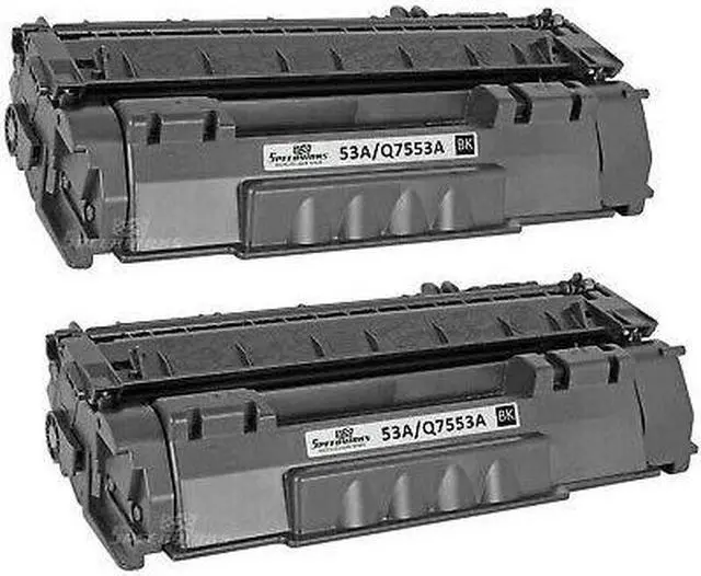Main image of SPEEDYINKS Compatible Toner Cartridge Replacement for HP 53A Q7553A (Black, 2-Pack) for use in HP Printer LaserJet P2015, P2015d, P2015dn, P2015x, M2727 MFP, M2727nf MFP, & M2727nfs MFP