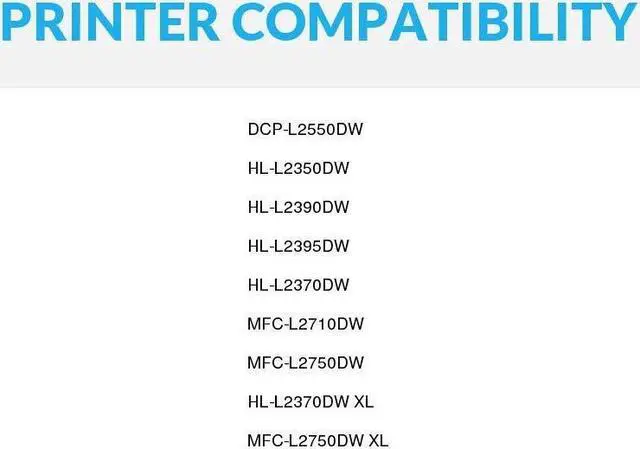 Alt view image 5 of 6 - SPEEDYINKS Compatible Toner Cartridge Replacements for Brother TN760 TN-760 TN730 TN-730 High Yield (Black) for DCP-L2550DW, HL-L2350DW, HL-L2370DW, HL-L2395DW, MFC-L2690DW, MFC-L2730DW