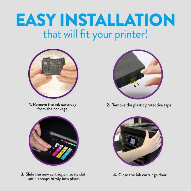 Alt view image 5 of 5 - SPEEDYINKS Replacement for Epson 802XL Ink Cartridges T802XL120 High Yield (Black 1-Pack) for WF-4720, WF-4730, WF-4734, WF-4740 | WorkForce Pro: WF-4720, WF-4730, WF-4734, WF-4740