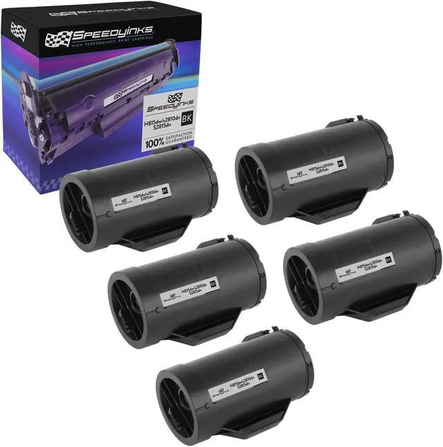 Main image of Speedy Inks Compatible Toner Cartridge Replacement for Dell 593BBML F9G3N (Black, 5-Multipack) Compatible with Dell Laser Printer Models H815dw, S2810dn, S2815dn