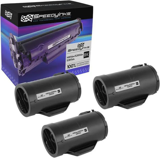 Main image of Speedy Inks Compatible Toner Cartridge Replacement for Dell 593BBML F9G3N (Black, 3-Multipack) Compatible with the following Dell Printers S2810dn Dell S2815dn Dell H815dw