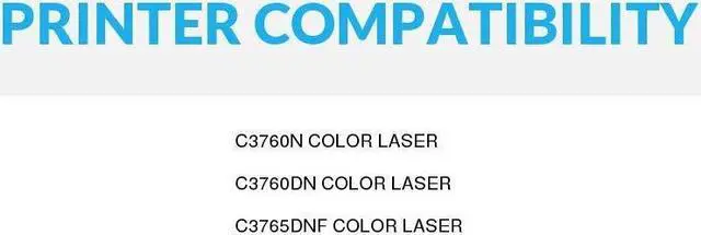Alt view image 4 of 4 - SPEEDYINKS Compatible Toner Cartridge Replacement for 331-8429 W8D60 Extra High Yield Dell Color Laser C3760 C3765 C3760dn C3760n C3765dnf Printers (Black, 4-Pack)