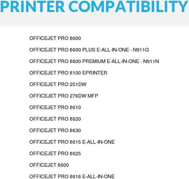 Alt view image 4 of 4 - SPEEDYINKS Remanufactured Ink Cartridge Replacement for HP 950 CN049AN (Black, 5-Pack) For use in and works with HP OfficeJet Pro 251dw, 276dw, 8100, 8600 Series HP-950 / HP950XL / HP950