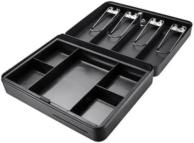 Alt view image 4 of 16 - Barska Optics 12" Standard Fold Out Cash Box w/Key Lock CB13052