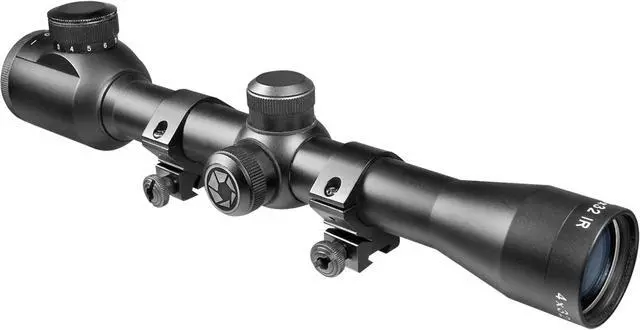 Alt view image 6 of 6 - Barska AC10037 Barska 4x32 IR Plinker-22 Black Matte Scope with Rings