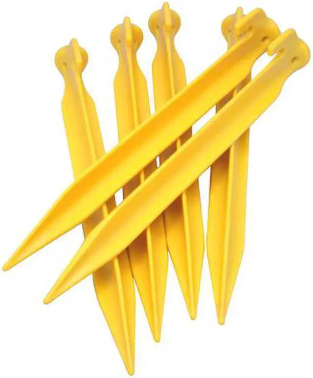 Alt view image 8 of 8 - Coghlan's Rugged ABS Plastic 9" Tent Pegs (6 Pack), Survival Camping Stakes