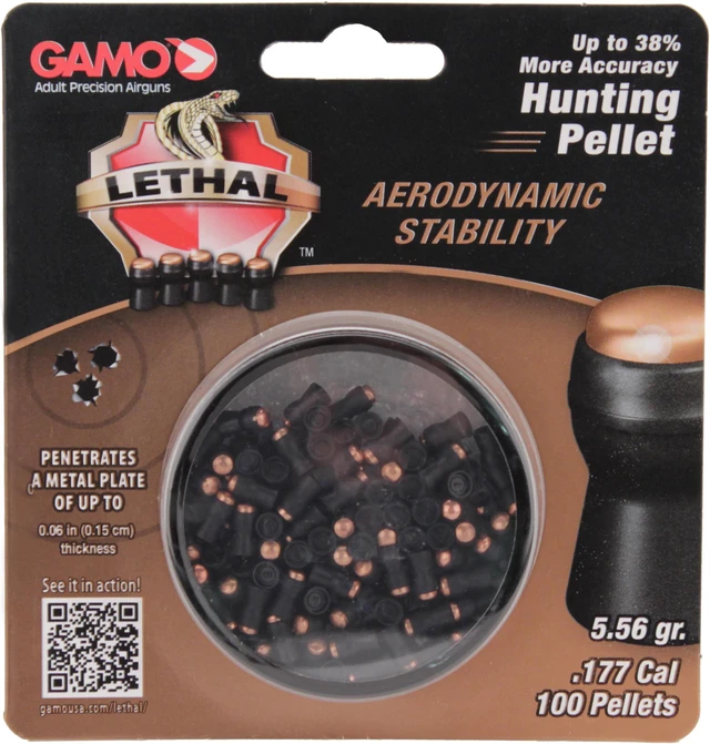 Alt view image 2 of 7 - GAMO 632274054 Gamo Lethal Pellets .177 100 Count