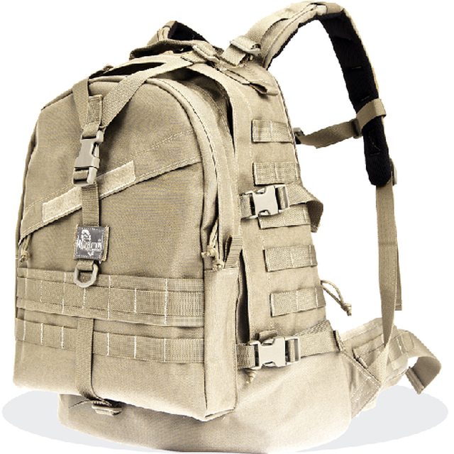 Alt view image 17 of 17 - Maxpedition Vulture II Backpack Khaki Soft 20.5"X16"X7.5" 0514K
