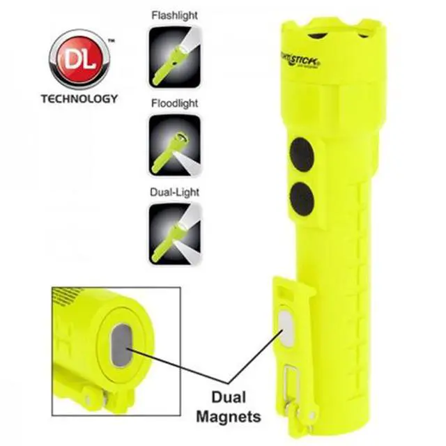 Alt view image 5 of 17 - Nightstick Intrinsically Safe Permissible Dual-Light 3AA Flashlight,Dual Magnets