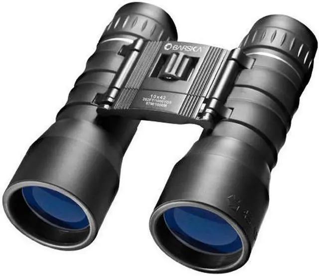 Main image of BARSKA AB11364 BARSKA 10X42 LUCID VIEW BLUE LENS COMPACT BINOCULARS-BLACK