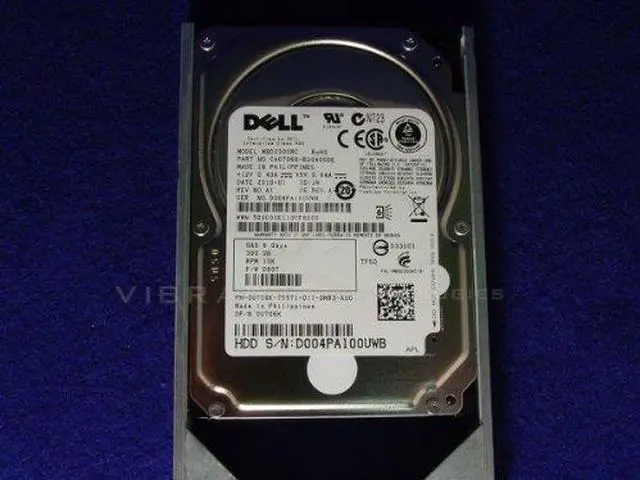 Main image of Dell Fujitsu 300GB 10K RPM 6Gbp/s SAS 2.5 Inch Hard Drive U706K MBD2300RC