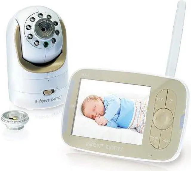 Alt view image 9 of 20 - Infant Optics DXR-8 Pan/Tilt/Zoom 3.5" Video Baby Monitor With Interchangeable Optical Lens