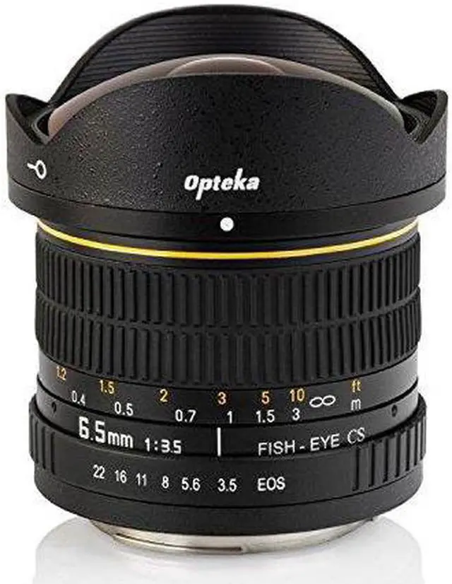 Alt view image 8 of 15 - Opteka 6.5mm f/3.5 Professional Ultra Wide Angle Aspherical Fisheye Lens for Canon EF-Mount EOS 90D, 80D, 77D, 70D, 60D, 50D, 7D, Rebel T8i, T7i, T7s, T6s, T6i, T6, T5i, T5, T4i, T3i, T3, T2i and SL3