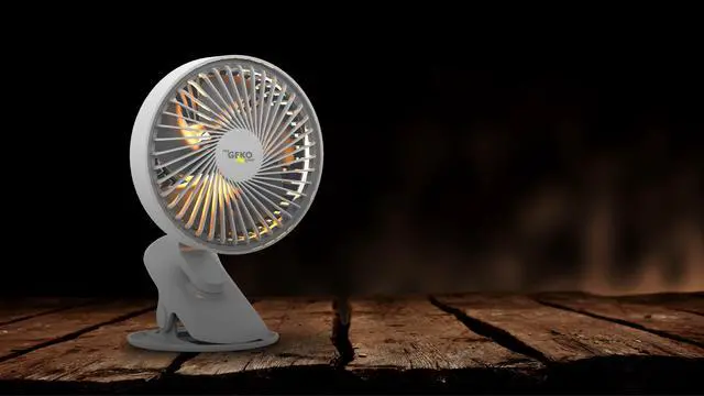 Alt view image 6 of 16 - myGEKOgear Cyclone Fan Wireless Clip Fan with LED Light