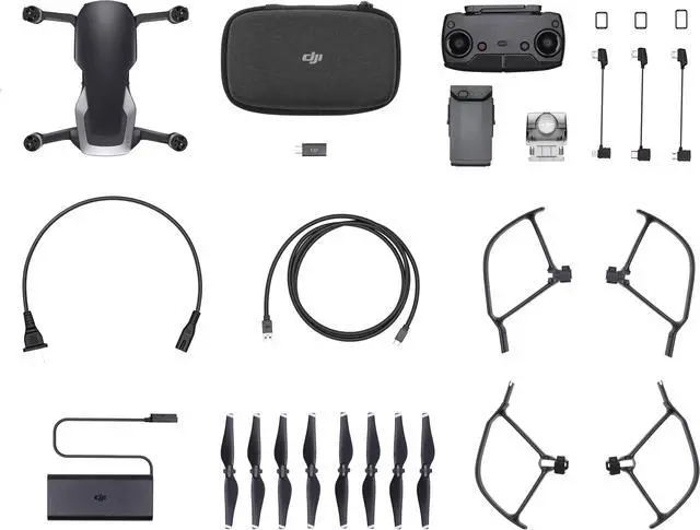 Alt view image 5 of 5 - DJI MAVIC AIR Single Unit (NA) Portable Collapsible Quadcopter Drone, 3-Axis Gimbal with 4K, 32 MP Camera - Onyx Black