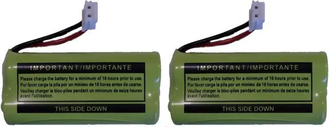 Alt view image 3 of 3 - Battery BT184342 / BT284342 for AT&T Vtech GE RCA and Clarity Phones 2.4V 550mAh Ni-MH (2-Pack)