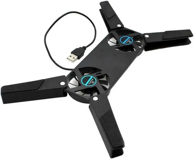 Main image of 2 Fans Cooler Notebook Cooler Stand Fan laptop cooler Rotatable USB Fan cooling pad for Computer Laptop Dual Cooling Fan