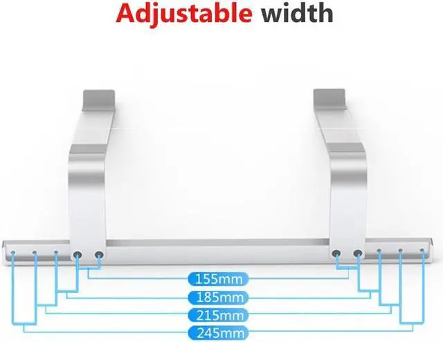 Alt view image 4 of 6 - Adjustable Aluminum Laptop Stand Portable Notebook Support Holder For Macbook Pro Computer Riser Stand Cooling Bracket