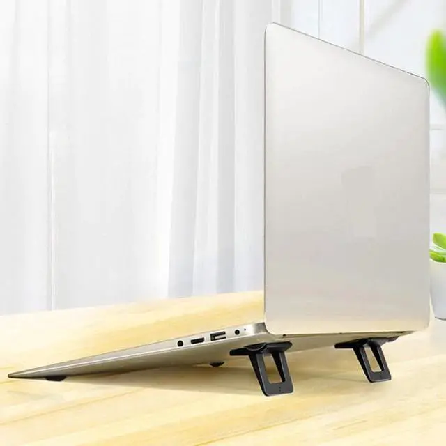 Alt view image 4 of 6 - Foldable Notebook Cooling Bracket Holder Universal Laptop Stand Cooler Radiator For IPad MacBook Air Mac Desk Stand Tablet Moun