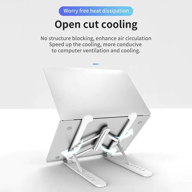 Alt view image 3 of 6 - 11-15.6inch Laptop Stand Foldable Notebook Stand Holder For Macbook Pro Air DELL HP Lapdesk PC Computer Cooling Bracket