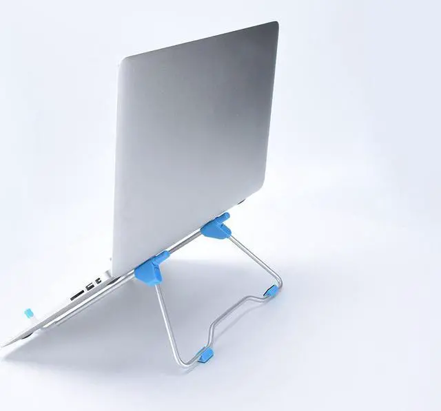 Alt view image 4 of 6 - Folding Aluminum Alloy Bracket Support Portable Laptop Stand Viewing Angle/Height Adjustable High Quality for 10-17inch Notebook
