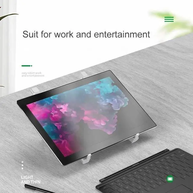 Alt view image 5 of 6 - Notebook Stand Adjustable Base Foldable Laptop Holder For Macbook Pro iPad Tablet Portable Laptop Stand Cooling Pad Accessories