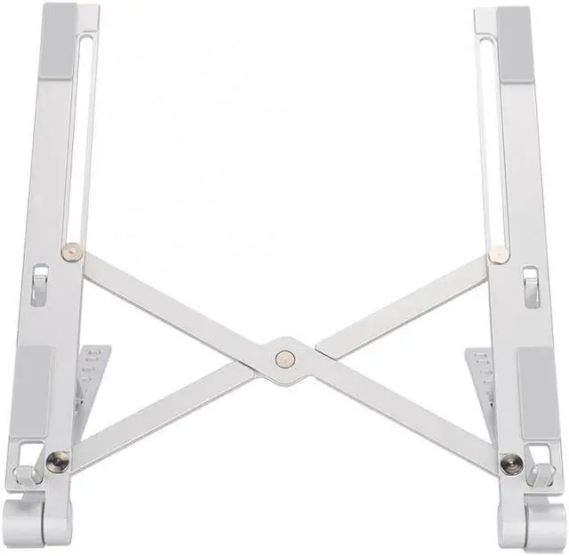 Alt view image 4 of 6 - Aluminum Alloy Portable Laptop Stand Adjustable Notebook Cooling Stand Riser Foldable Laptop Bracket Support Holder