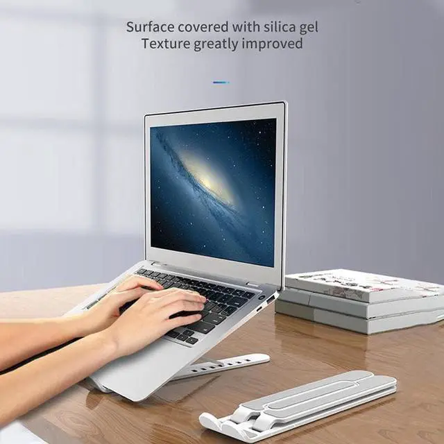 Alt view image 3 of 6 - 2020 New Laptop Stand Foldable Support Base Notebook Holder Lapdesk Pro Cooling Bracket Riser For Macbook Stand Computer Ai G7F0