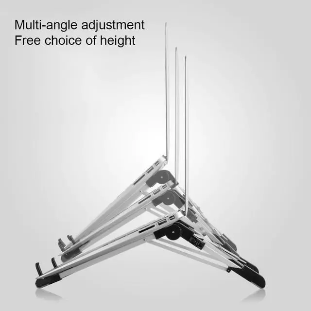 Alt view image 5 of 6 - Portable Laptop Stand Foldable Adjustable Support Notebook Base Stand For Macbook Pro Lapdesk Computer Cooling Pad Laptop Holder