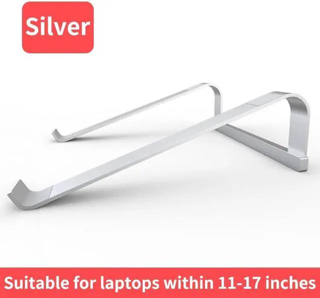 Alt view image 6 of 6 - Aluminum Alloy suporte notebook Folding Notebook Laptop Stand For Macbook Pro Lapdesk 11-17 inch Non slip Cooling Bracket
