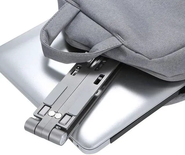 Alt view image 2 of 6 - Laptop Cooling Stand Adjustable Foldable Aluminum Desktop Notebook Holder Desk Stand For 7-15 inch Macbook Pro Air