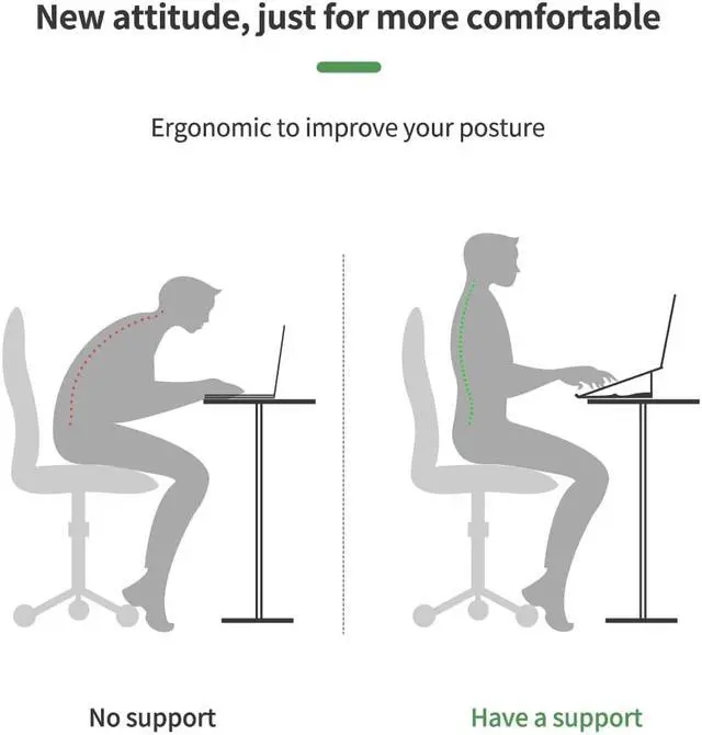 Alt view image 4 of 6 - Laptop Stand Ergonomic Aluminum Laptop Mount Computer Holder For MacBook Pro Air Xiaomi Huawei PC Notebook Holder