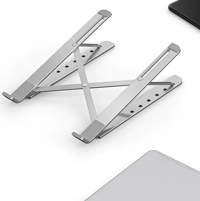 Alt view image 3 of 5 - Foldable Laptop Stand Adjustable Portable Laptop Cooling Metal Support Notebook Computer Desktop Holder